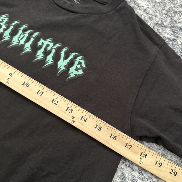 Small Primitive Skateboarding Mens Shirt Lot, Black Tank Top Floral, Angel Black - Picture 4 of 9